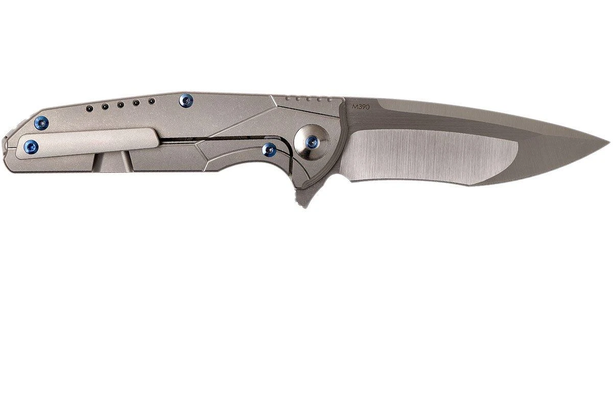 Reate K4 Grey, Carbonfiber Inlay, M390 Satin Finish Navaja 4 Reate K4 Grey, Carbonfiber Inlay, M390 Satin Finish Navaja - Imagen 2