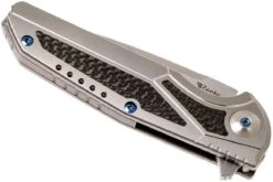 Reate K4 Grey, Carbonfiber Inlay, M390 Satin Finish Navaja 16 Reate K4 Grey, Carbonfiber Inlay, M390 Satin Finish Navaja -Knives And Tools Comercio RTK4 CF SF 05 reate rtk4 cf sf 05