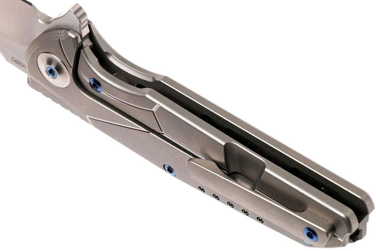 Reate K4 Grey, Carbonfiber Inlay, M390 Satin Finish Navaja 8 Reate K4 Grey, Carbonfiber Inlay, M390 Satin Finish Navaja - Imagen 6