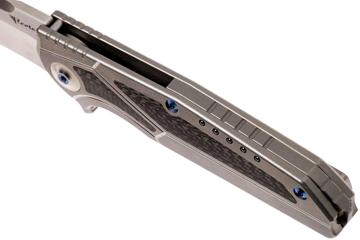 Reate K4 Grey, Carbonfiber Inlay, M390 Satin Finish Navaja 10 Reate K4 Grey, Carbonfiber Inlay, M390 Satin Finish Navaja - Imagen 8