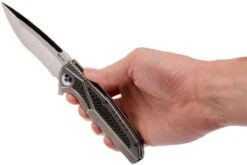 Reate K4 Grey, Carbonfiber Inlay, M390 Satin Finish Navaja 20 Reate K4 Grey, Carbonfiber Inlay, M390 Satin Finish Navaja -Knives And Tools Comercio RTK4 CF SF 09 reate rtk4 cf sf 09