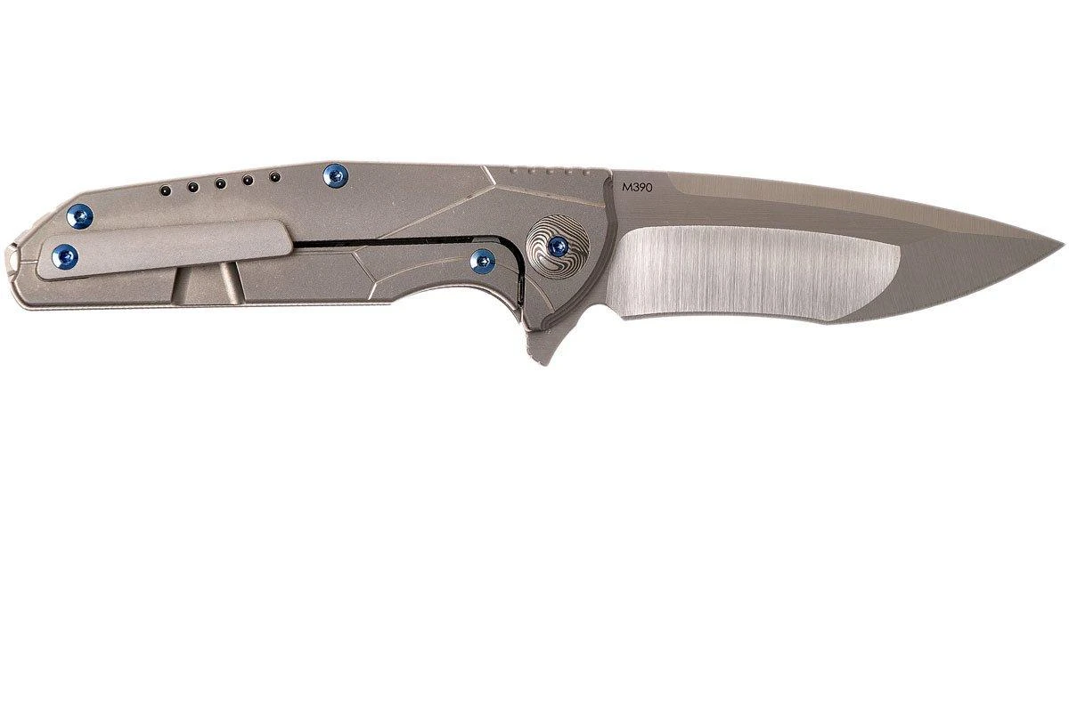 Reate K4 Grey, Damascus Inlay, M390 Satin Finish Navaja 4 Reate K4 Grey, Damascus Inlay, M390 Satin Finish Navaja - Imagen 2