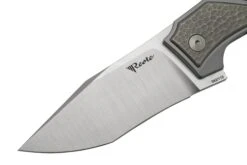 Reate T3500 Bead Blast Titanium Navaja, Diseño De Tashi Bharucha -Knives And Tools Comercio RTT3500 TI 03 reate