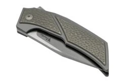 Reate T3500 Bead Blast Titanium Navaja, Diseño De Tashi Bharucha -Knives And Tools Comercio RTT3500 TI 06 reate