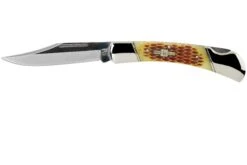 Rough Ryder Folding Hunter Amber Bone RR066 Navaja Lockback