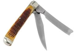 Rough Ryder Razor Trapper Amber Bone RR072 Navaja Slipjoint -Knives And Tools Comercio RY072 02 rough ryder