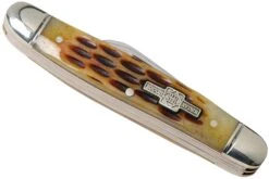Rough Ryder Small Stockman Amber Bone RR194 Navaja Slipjoint -Knives And Tools Comercio RY194 04 rough ryder