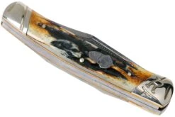 Rough Ryder Small Moose Cinnamon Stag RR2157 Damascus Navaja Slipjoint 9 Rough Ryder Small Moose Cinnamon Stag RR2157 Damascus Navaja Slipjoint -Knives And Tools Comercio RY2157 04 rough ryder