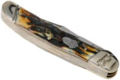 Rough Ryder Copperhead Cinnamon Stag RR2161 Damascus Navaja Slipjoint 9 Rough Ryder Copperhead Cinnamon Stag RR2161 Damascus Navaja Slipjoint -Knives And Tools Comercio RY2161 04 rough ryder