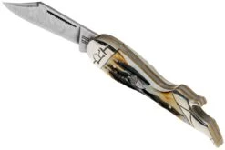 Rough Ryder Lady Leg Knife Cinnamon Stag RR2162 Damascus Navaja Slipjoint -Knives And Tools Comercio RY2162 05 rough ryder