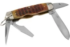 Rough Ryder Camp Knife Amber Bone RR533 Navaja Slipjoint -Knives And Tools Comercio RY533 02 rough ryder
