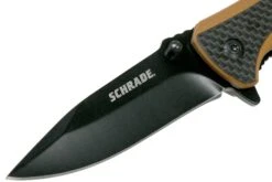 Schrade Ultra-Glide Flipper Knife 3.3" 1121082 Tan G10 & Carbon Fibre Navaja -Knives And Tools Comercio SC1121082 03 schrade