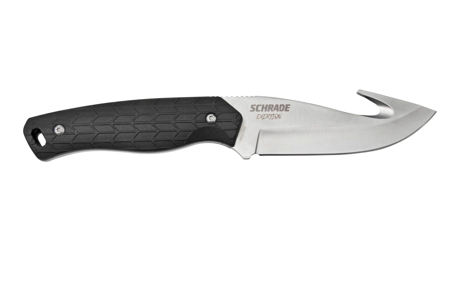 Schrade Exertion Gut Hook Knife 1159308, Cuchillo Fijo Negro 4 Schrade Exertion Gut Hook Knife 1159308, Cuchillo Fijo Negro - Imagen 2