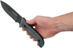 Schrade Frontier 5" Fixed Blade SCHF51M Micarta, 1095 Carbon Steel, Cuchillo Fijo Con Piedra De Afilar Y Yesquero -Knives And Tools Comercio SCHF51M 06 schrade