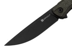 SENCUT Scitus S21042-3 Green Canvas Micarta Black Stonewashed D2, Navaja -Knives And Tools Comercio SES21042 3 03 sencut