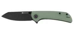 SENCUT Fritch S22014-2 Natural Jade G10 Black Stonewashed, Navaja