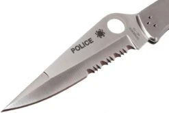 Spyderco C07 Police Parcialmente Dentado, Acero Inoxidable 12 Spyderco C07 Police Parcialmente Dentado, Acero Inoxidable -Knives And Tools Comercio SPC07PS 03 spyderco police spc07ps 03