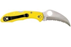 Spyderco Tasman Salt 2 C106SYL2 Navaja, Amarillo -Knives And Tools Comercio SPC106SYL2 02 spyderco spc106syl2 02