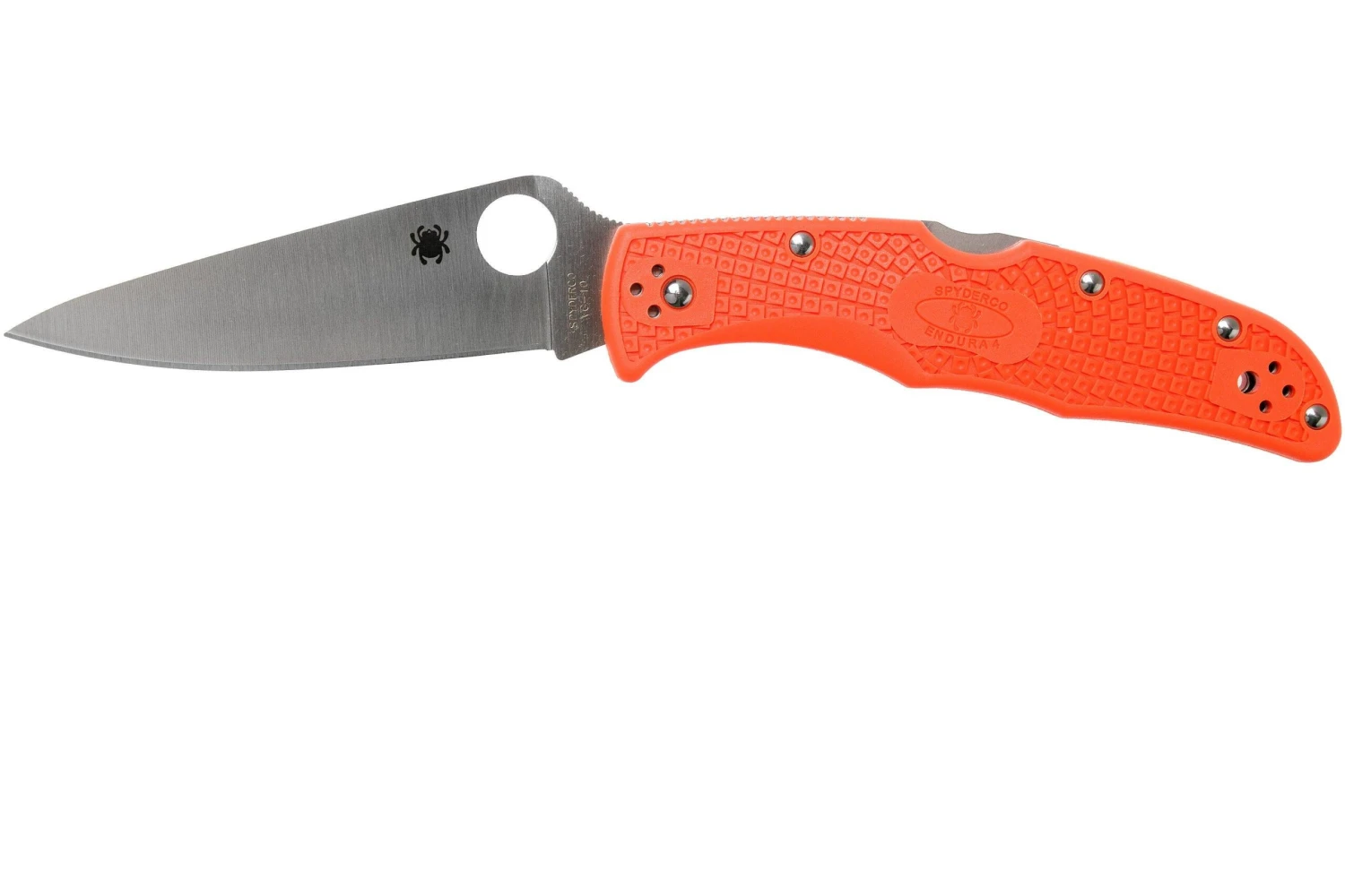 Spyderco C10FPOR Endura 4, Flat Ground, FRN Orange 3 Spyderco C10FPOR Endura 4, Flat Ground, FRN Orange