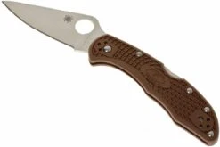 Spyderco Delica 4 Marrón, C11FPBN -Knives And Tools Comercio SPC11FPBN 03 spyderco delica 4 bruin spc11fpbn d2