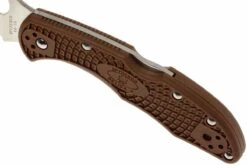 Spyderco Delica 4 Marrón, C11FPBN -Knives And Tools Comercio SPC11FPBN 06 spyderco delica 4 bruin spc11fpbn d5