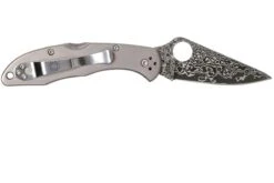 Spyderco C11TIPD Delica 4 Titanium Damascus Navaja -Knives And Tools Comercio SPC11TIPD 02 spyderco spc11tipd 02