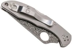 Spyderco C11TIPD Delica 4 Titanium Damascus Navaja -Knives And Tools Comercio SPC11TIPD 04 spyderco spc11tipd 04