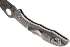 Spyderco C11TIPD Delica 4 Titanium Damascus Navaja -Knives And Tools Comercio SPC11TIPD 05 spyderco spc11tipd 05