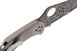 Spyderco C11TIPD Delica 4 Titanium Damascus Navaja -Knives And Tools Comercio SPC11TIPD 06 spyderco spc11tipd 06