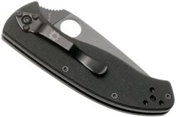 Spyderco Tenacious C122GBBKP Navaja, Hoja Negra Plain Edge -Knives And Tools Comercio SPC122GBBKP 04 spyderco v202201