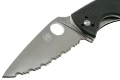 Spyderco Tenacious C122GS Navaja, Dentada -Knives And Tools Comercio SPC122GS 03 spyderco tenacious gekarteld spc122gs d3