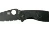 Spyderco Tenacious Lightweight Black C122PSBBK FRN Navaja Parcialmente Dentada -Knives And Tools Comercio SPC122PSBBK 01 spyderco