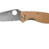Spyderco Tenacious Lightweight Tan C122PSTN FRN Navaja Parcialmente Dentada -Knives And Tools Comercio SPC122PSTN 01 spyderco