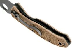 Spyderco Tenacious Lightweight Tan Black C122PTNBK FRN Navaja -Knives And Tools Comercio SPC122PTNBK 05 spyderco