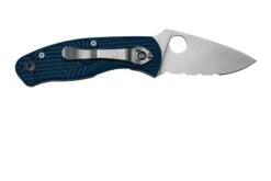 Spyderco Persistence Lightweight S35VN Blue C136PSBL FRN Navaja Parcialmente Dentada -Knives And Tools Comercio SPC136PSBL 02 spyderco