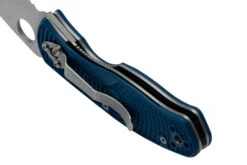 Spyderco Persistence Lightweight S35VN Blue C136PSBL FRN Navaja Parcialmente Dentada -Knives And Tools Comercio SPC136PSBL 04 spyderco