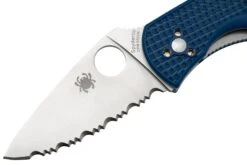 Spyderco Persistence Lightweight C136SBL Serrated S35VN Blue FRN Navaja -Knives And Tools Comercio SPC136SBL 03 spyderco