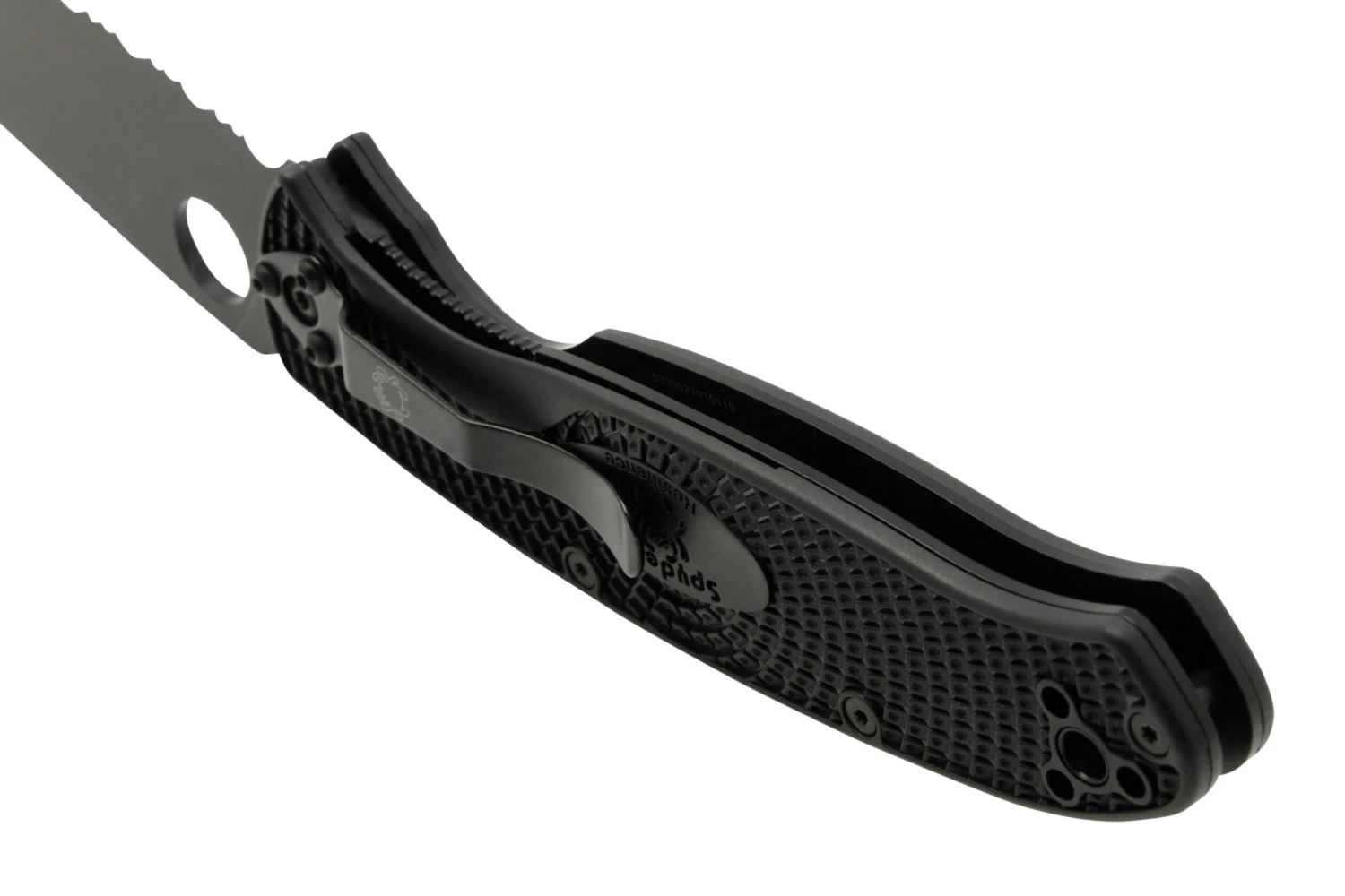 Spyderco Resilience Lightweight Black C142PSBBK FRN Navaja Parcialmente Dentada 7 Spyderco Resilience Lightweight Black C142PSBBK FRN Navaja Parcialmente Dentada - Imagen 5