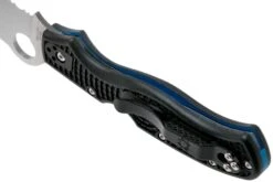 Spyderco Rescue 3 Thin Blue Line C14FSBKBL3 Cuchillo De Rescate De Sierra -Knives And Tools Comercio SPC14FSBKBL3 05 spyderco