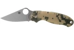 Spyderco Para 3 Camo G10 - C223GPCMO Navaja, Satin Blade