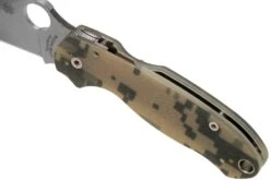 Spyderco Para 3 Camo G10 - C223GPCMO Navaja, Satin Blade -Knives And Tools Comercio SPC223GPCMO 07 spyderco v202111