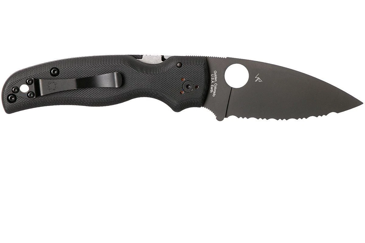 Spyderco Shaman C229GSBK Serrated Navaja, Sal Glesser Design 4 Spyderco Shaman C229GSBK Serrated Navaja, Sal Glesser Design - Imagen 2
