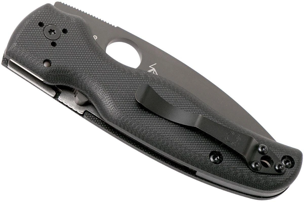 Spyderco Shaman C229GSBK Serrated Navaja, Sal Glesser Design 6 Spyderco Shaman C229GSBK Serrated Navaja, Sal Glesser Design - Imagen 4