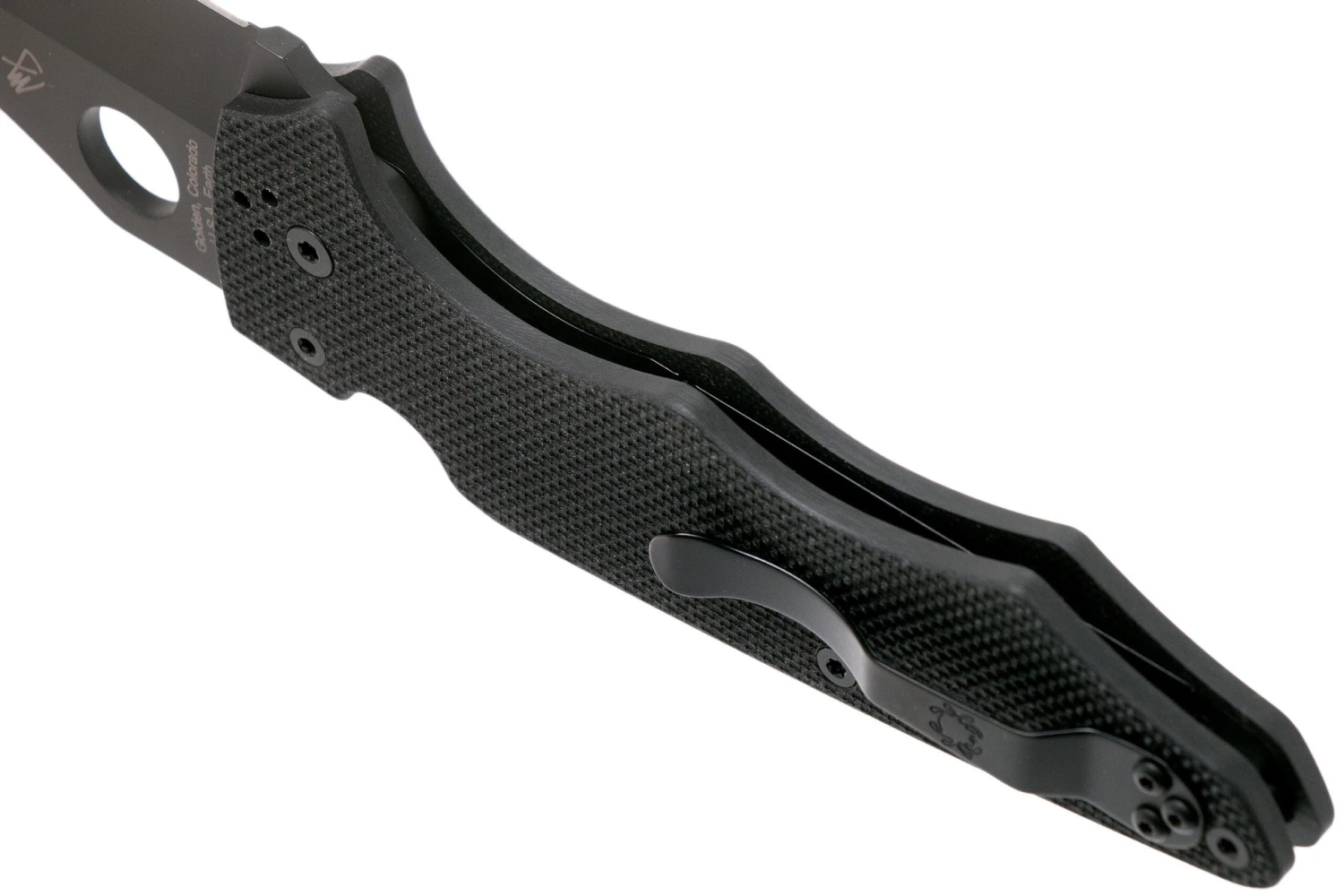 Spyderco YoJumbo Black C253GPBBK Black G10 Navaja, Diseño Michael Janich 7 Spyderco YoJumbo Black C253GPBBK Black G10 Navaja, Diseño Michael Janich - Imagen 5