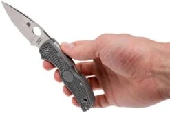 Spyderco Native 5 Maxacon Grey Lightweight C41GY5 Navaja -Knives And Tools Comercio SPC41PGY5 08 spyderco spc41pgy5 08