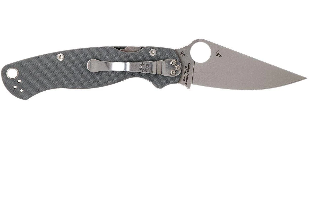 Spyderco Paramilitary 2 Maxacon C81GPDGY2 Navaja 4 Spyderco Paramilitary 2 Maxacon C81GPDGY2 Navaja - Imagen 2