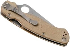 Spyderco C81MPCW2 Paramilitary 2 Brown Canvas Micarta CruWear Navaja -Knives And Tools Comercio SPC81MPCW2 04 spyderco