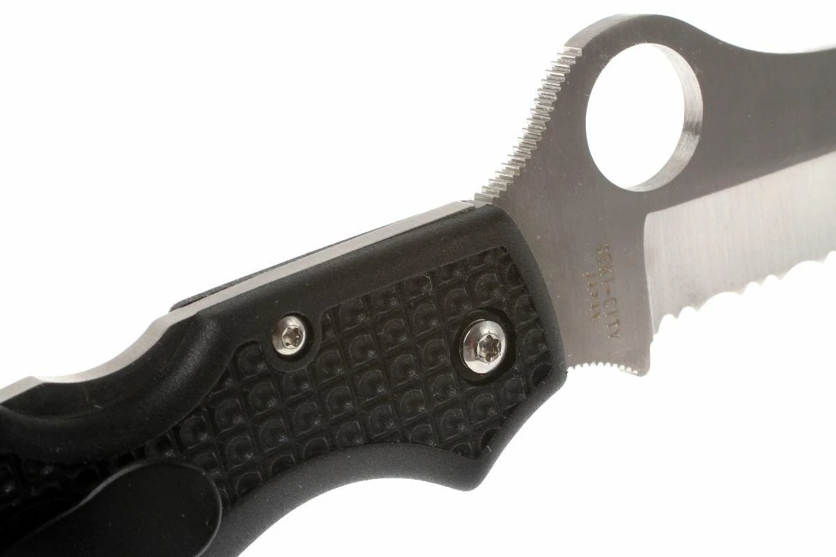 Spyderco C89 Atlantic Salt, Negro, Dentado 6 Spyderco C89 Atlantic Salt, Negro, Dentado - Imagen 4
