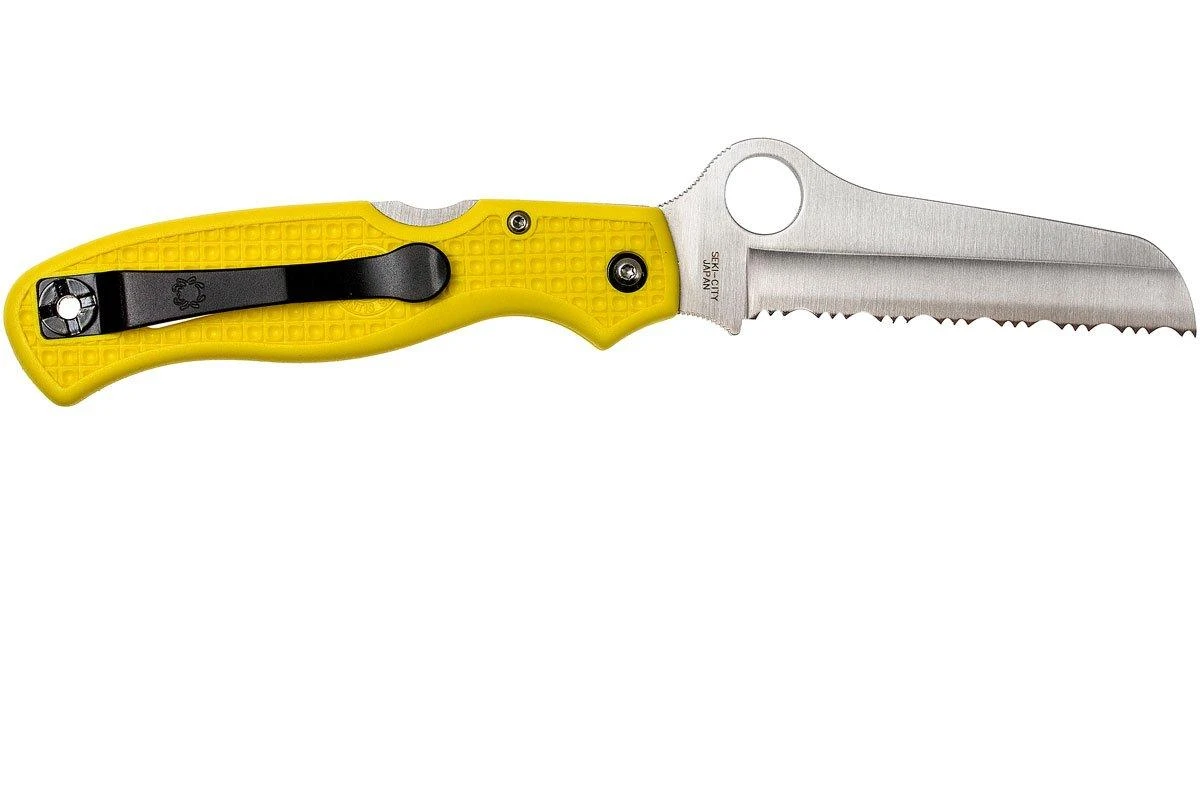 Spyderco C89 Atlantic Salt, Amarillo, Dentado 4 Spyderco C89 Atlantic Salt, Amarillo, Dentado - Imagen 2