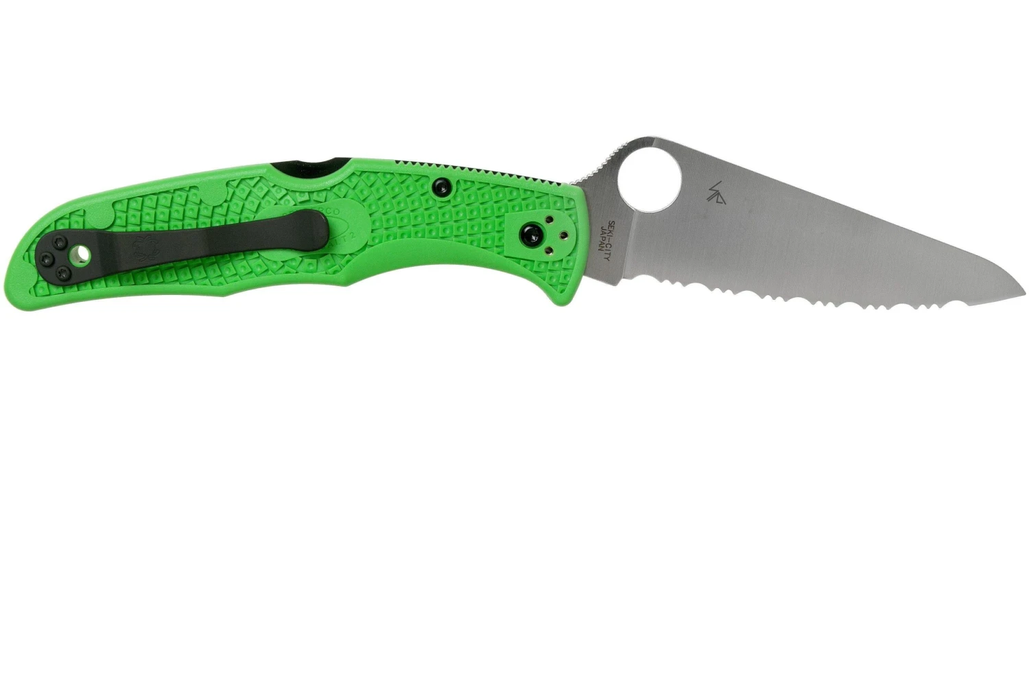 Spyderco C91FSGR2 Pacific Salt 2, Navaja, Dentada, Verde LC200N 4 Spyderco C91FSGR2 Pacific Salt 2, Navaja, Dentada, Verde LC200N - Imagen 2